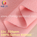 Tissu tricoté de brosse de toison polaire de coton pour le vêtement de textile (GLLML394)